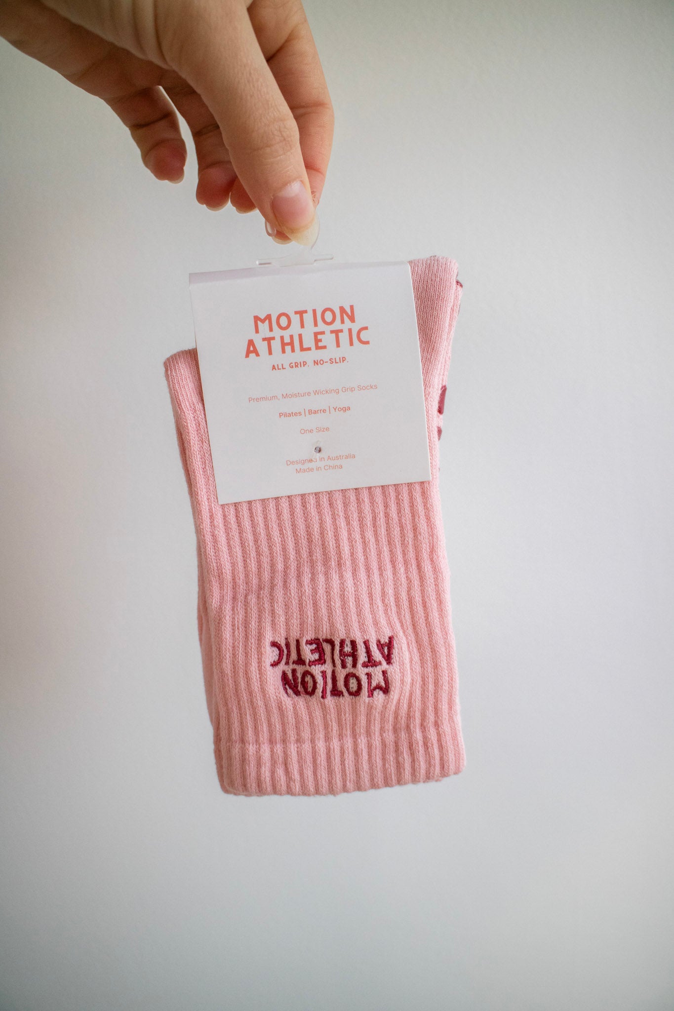 Pink Grip Socks