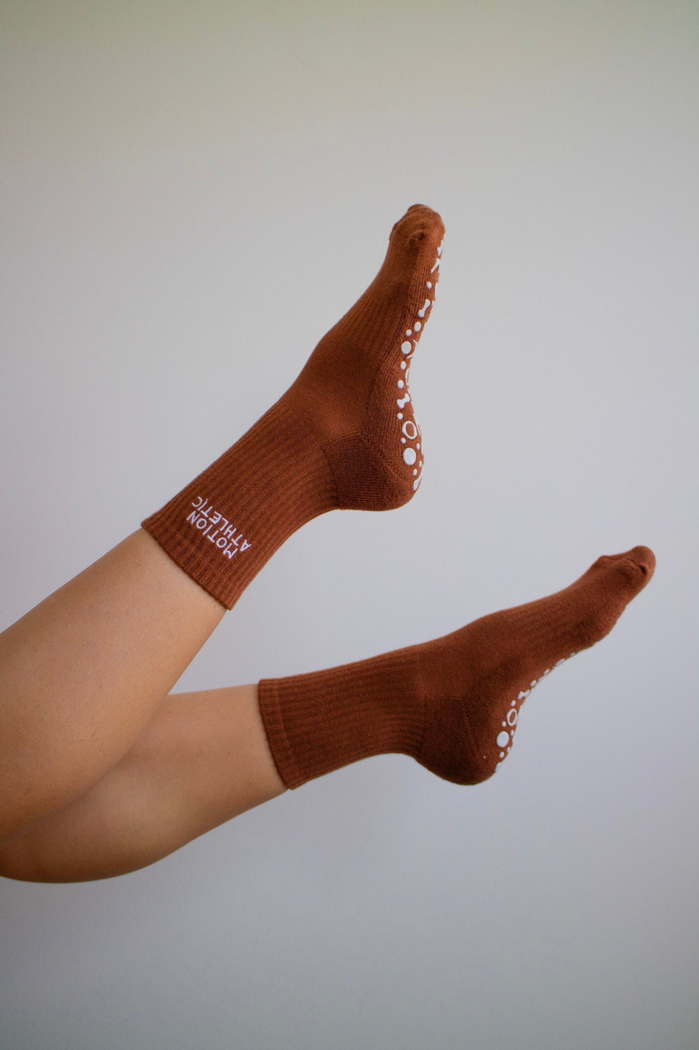 Brown Grip Socks