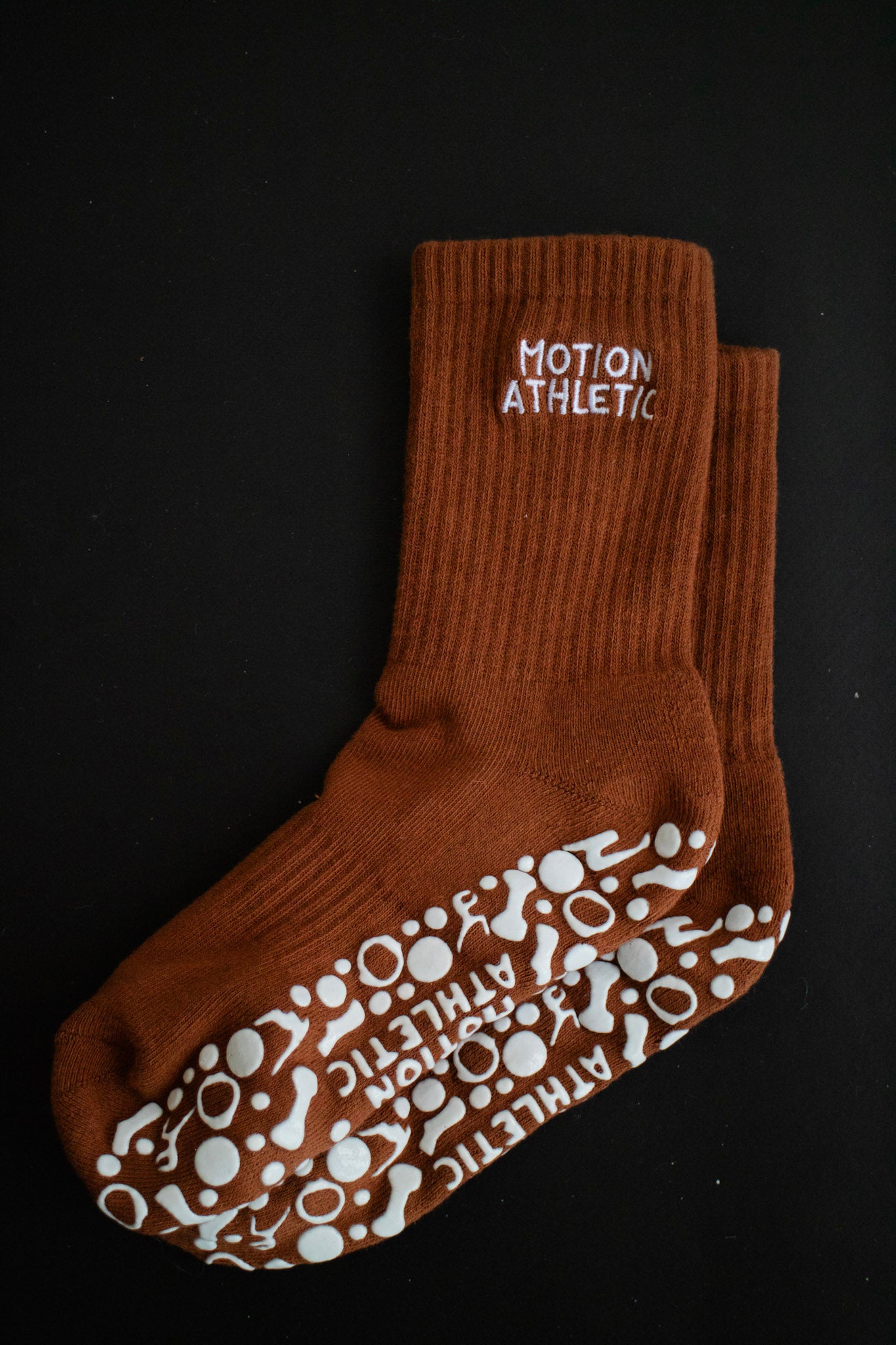 Brown Grip Socks