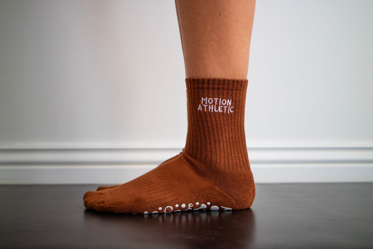 Brown Grip Socks