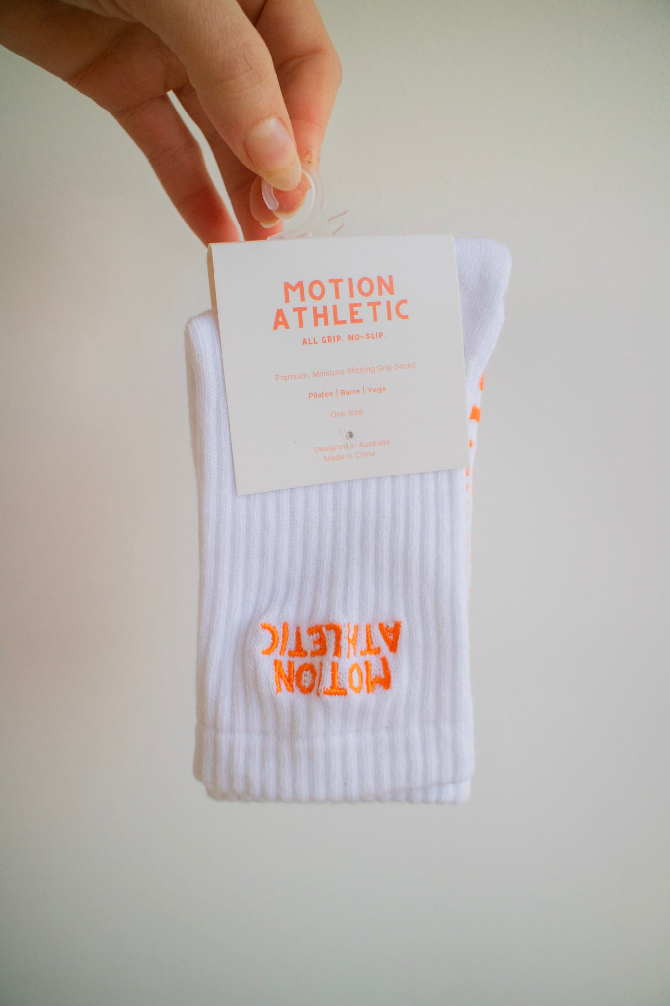 White Grip Socks