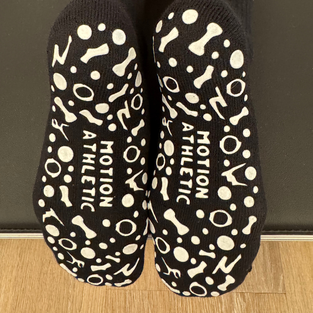 Black Grip Socks