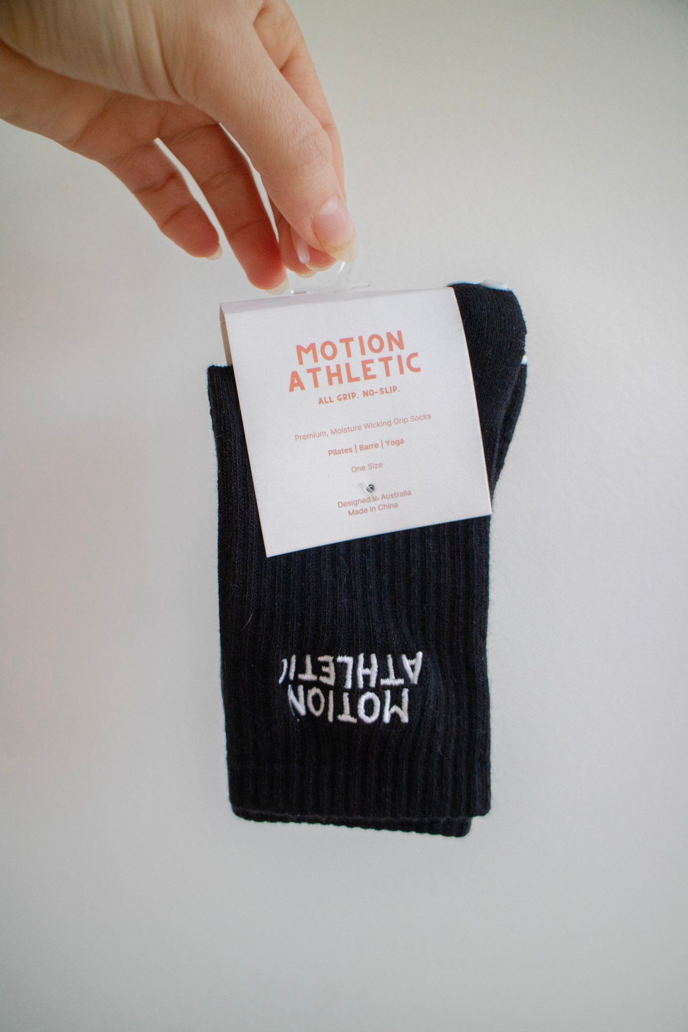Black Grip Socks