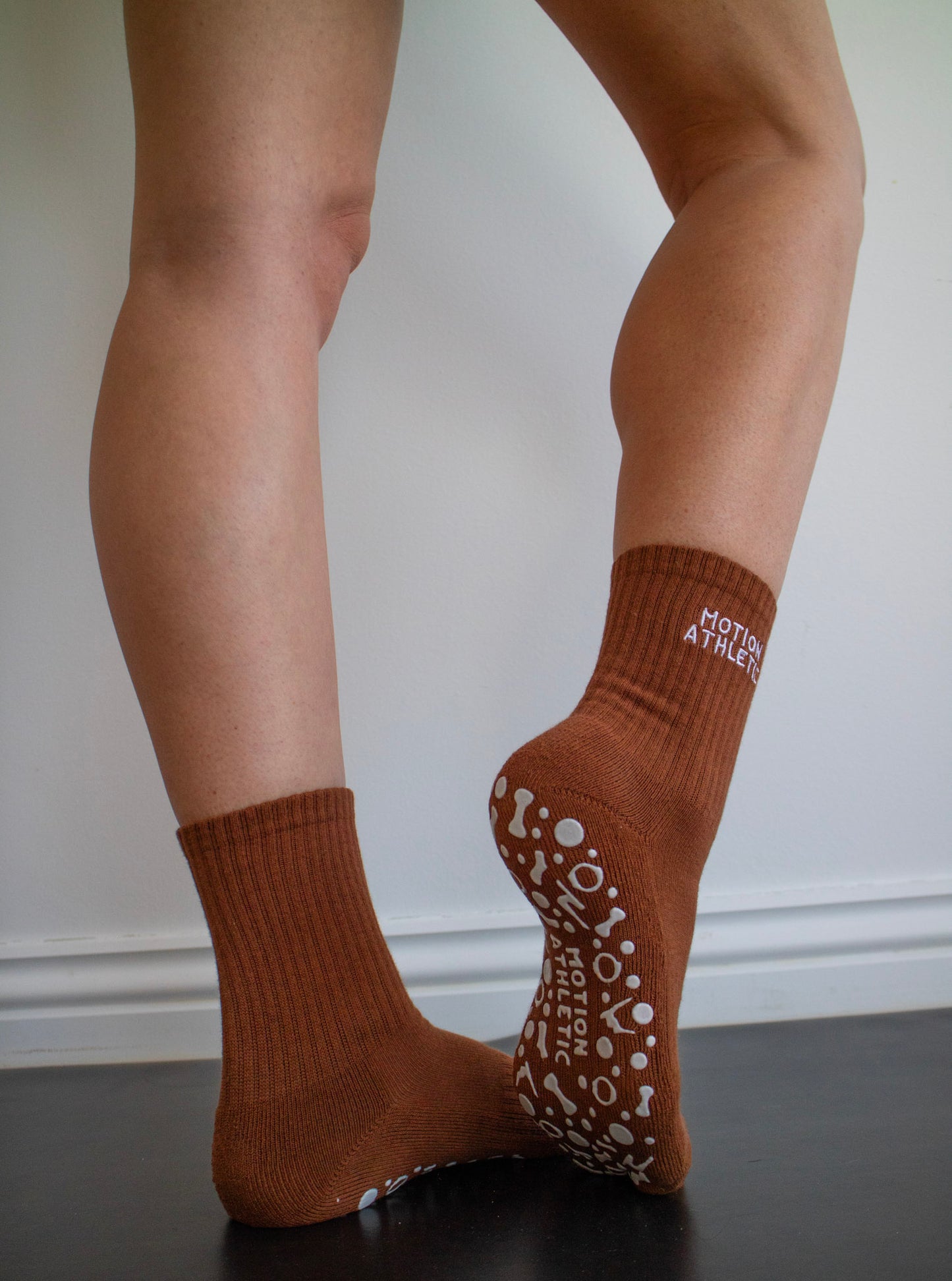 Brown Grip Socks