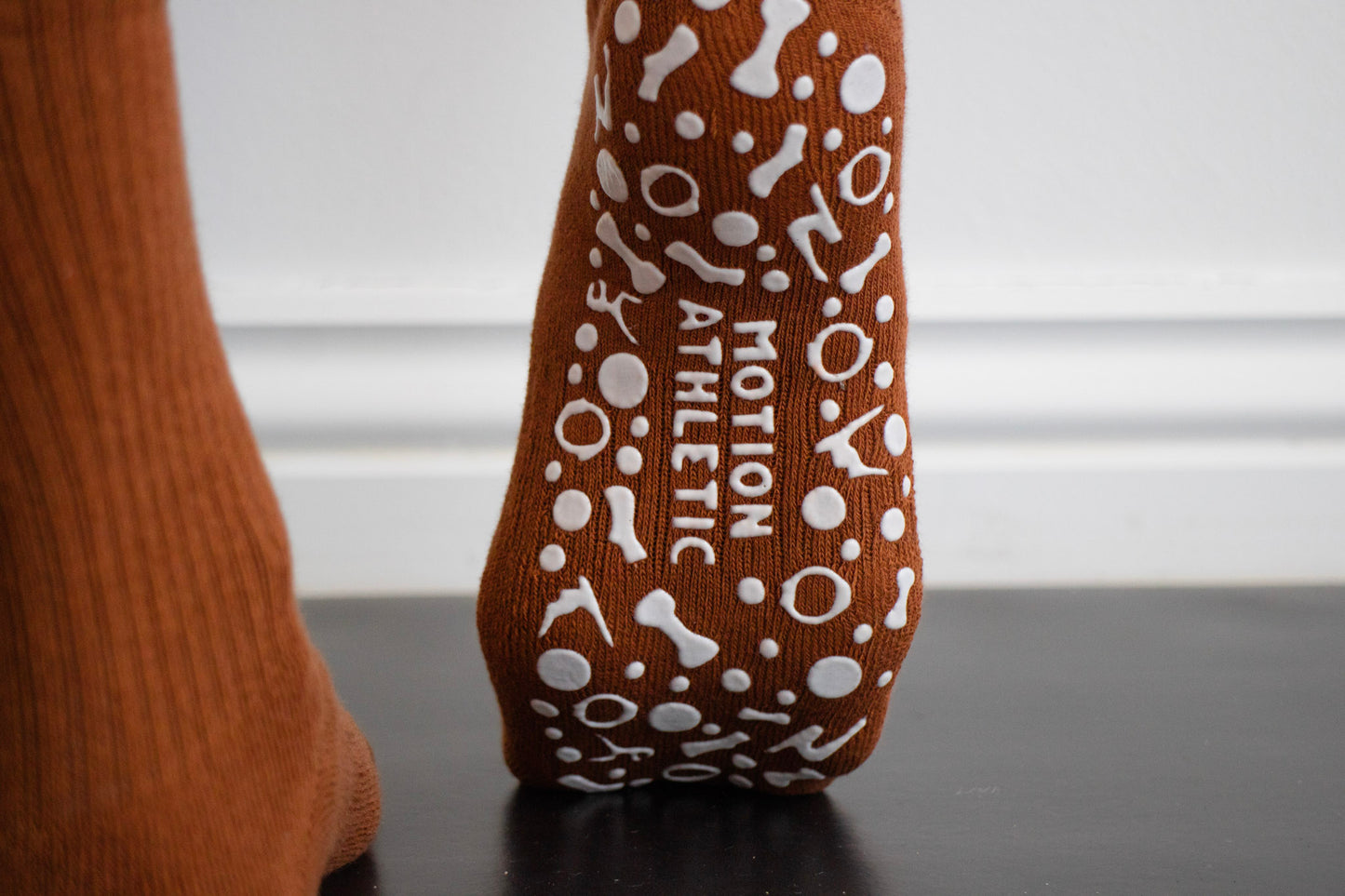 Brown Grip Socks